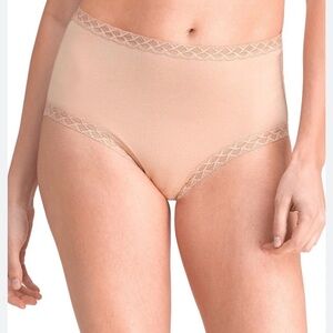 Natori Women's Lace Trim High-Waist Panties - Beige
